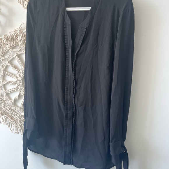 melanie lyne Tops - Elegant Black Women's Blouse